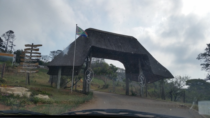 The entrance to PheZulu park.